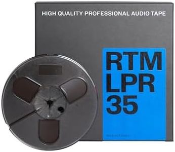 RTM Long Play Recording LPR 35 ¼ inch - Reel to Reel Magnetic Tape for Audio Recording - 885 ft Plastic Reel - 5 inch Diameter