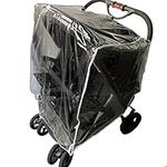 KarleksLiv Universal Waterproof Twins Baby stroller Rain Cover Side by side Double Pushchair dust proof cover Baby Carriage Pram Accessories Stroller Raincover