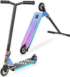 V4 Pro Scooter, Trick Scooters - Stunt Scooter for 8 Year Up Kids, Teens and Adults - Complete Beginner and Intermediate Freestyle BMX Scooter (Neo)