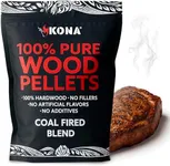 Kona Coal-Fired Pizza Charcoal Pellets - Intended for Ninja Woodfire Outdoor Grill, Premium Rich and Smoky Taste - 100% Natural - Also for Electric & Propane Smokers, Pellet Tubes - 2 Pounds