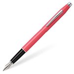 CROSS Classic Century Coral Pearlescent Lacquer Fountain Pen with Polished Chrome Appointments