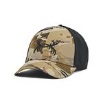 Under Armour Men's Outdoor Antler Trucker Hat, (989) Ua Barren Camo/Black/Black, One Size