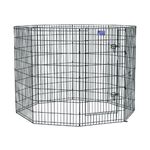 MidWest Homes for Pets Dog Exercise Pen & Playpen without a Door; 60.96 cm by 121.92 cm; Black E-Coated; 550-48