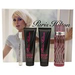 Paris Hilton Gift Set for Women, Eau de Parfum Spray 3.4-Ounce, Eau de Parfum Spray 1-Ounce, Lotion, Bath and Shower Gel