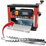 LUMBER JACK PT330H Thicknesser with Helical Cutter Spiral Head, 1500W Motor, Portable Bench Top Woodworking Machine, 330mm x 152mm Planing Capacity from The PRO Series