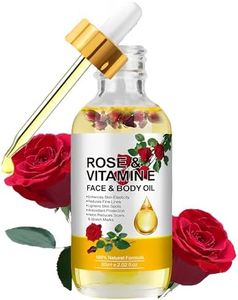 Vitamin E Oil, Rose Vitamin E Face & Body Oil for Skin, Hair, Nails, and Body for Nourishment, Dryness, Diminish Scars and Stretch Marks,2 fl.oz