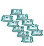 GLIDER Baby Wipes with Lid/Flip-top(100 Wipes/Pack) (Pack of 10 (1000 Wipes))