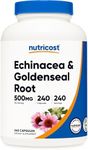 Nutricost Echinacea & Goldenseal Root, 500mg - Vegetable Caps, Non GMO, Gluten Free