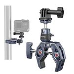 SMALLRIG Super Clamp with Ballhead, Camera Mount Clamp, Quick Release Adapter for Gopro, Camera Monitor, LED light, Max Load 7.7 lb (3.5KG) - 4102