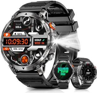 PODOEIL Military Smarty Watch for Men with Flashlight