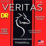 DR Strings VTE-10 VERITAS Coated Core Technology Electric Guitar Strings 10-46, Medium