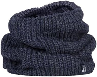 HEAT HOLDERS Thermal Chunky Larvic Neck Warmer - Mens One Size - Winter Warmth (Navy)