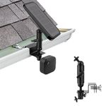 Mippko 2-in-1 Gutter Mount for Security Camera and Solar Panel,Compatible with Arlo Pro 4/Pro 3/Pro 2/Pro/Arlo Ulra/Blink (4th Gen)/(3rd Gen) XT3/XT2/XT,Multi-Angle Ajustable Aluminum Alloy Mount