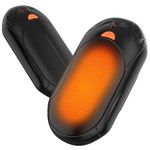 BOSONER Electric Hand Warmers Rechargeable: 2 Pack 6000mAh USB Hand Warmer Reusable - Portable Pocket Heater Electronic Handwarmers - Tech Gifts for Women Men Gadgets (Black, One Size)