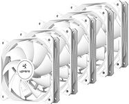 upHere 120mm White Case Fan 3Pin High Airflow Long Life for Computer Cases Cooling,5-Pack,NT12043-5