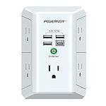 POWERIVER Surge Protector with 4 US