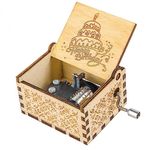 Happy Birthday Music Box Gift - Bday Gift for Daughter Son Wife Husband Boyfriend Girlfriend Wooden Hand Crank Musical Box Play Happy Birthday to You