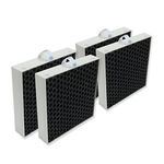 PUREBURG Replacement Filter Compatible with BLUEAIR 5210i 5240i DustMagnet Air Purifiers 5200 Series,2-Pack (4 Filters) H13 HEPA 3-Stage Filtration Activated Carbon 2-IN-1