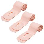 MANZI 3 Pairs Womens Ballet Dance Tights Ballet Pink Convertible Transition 40 Denier XXL