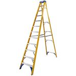 Werner S716 Fibreglass Stepladder 12 Tread Swingback 7161218