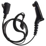 KENMAX G Shape Earpiece Ear-clip Ear-hook Headset with PTT Mic for Motorola APX-1000 DP4800 DGP-5550 XiR P8200 XPR-7350