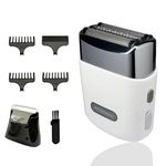 Opdooke Electric Razor for Men,Foil Shaver with 2 Attachment Head,Wet/Dry Sharp Blade Close Shaving for Face,Rechargeable 100 Mins Playtime and Mini Size Razor for Home Travel Shave