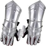 Armory Replicas™ - Medieval Gothic Style Gauntlets - Hand-Forged 20g Plate Armor - Polished Finish - Full Range of Motion - Ideal for Reenactments and Costumes