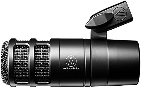 Audio-Technica AT2040 Hypercardioid Dynamic Podcast Microphone (at 2040), XLR,Black