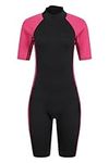 Mountain Warehouse Womens Shorty Wetsuit - 2.5mm, Neoprene Swimsuit Black 8-10