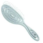 Head Jog 08 Straw Hairbrush, Flexible Soft Pin Bristles, Detangling Wet/Dry Hair, Head Massaging Pro (Mint)