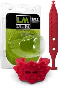 Loudmouth Football Mouth Guard - 3D SpikeSurge Football Mouthpiece with Strap, Fits Adult & Youth, Mouth Guard Football Accessories (Falcon Red)