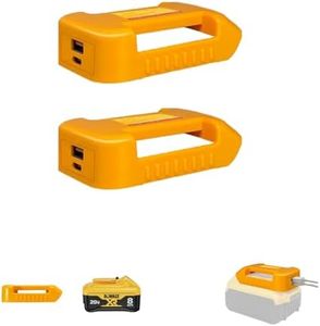 USB Charger Adapter for Power Tool Battery (2Pack for DeWalt USB Charger Adapter 20V)