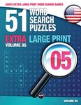 Sam's Extra Large Print Word Search Games, 51 Word Search Puzzles, Volume 5: Brain-Stimulating Puzzle Activities for Many Hours of Entertainment