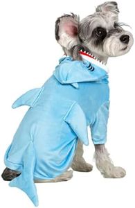 NACOCO Halloween Shark Dog Costume - Pet Christmas New Year Hoodie Warm Party Coat Outfit for Small and Medium Cat Dog Clothes(Blue Shark,S)