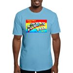 CafePress Asbury Park Greetings T Shirt Men's Fitted T-Shirt, Vintage Fit Soft Cotton Tee Baby Blue