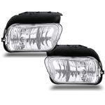 Nakuuly Fog Lights Compatible With 2003-2006 Chevy Silverado 1500 2500 3500 1500HD 2500HD 2007 Classic 02-06 Avalanche Driver and Passenger Side Fog Bumper Lamp Assembly with Bulbs Clear Lens