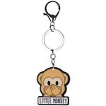 Stands Out, Supplying Outstanding Gifts Little Monkey Speak No Evil Emoji Novelty Keyring Bag Tag Charm