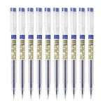 FLAIR Glass Gel Pen Wallet Pack | Tip Size 0.6 mm | Water Proof Ink For Smooth Flow System | Low-Viscosity Ink For Smudge Free Writing | Blue ink, Pack of 10