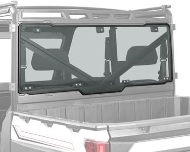 KEMIMOTO Light Tinted Rear Window, Pre-installed Back Windshield Compatible with Polaris Ranger XP 1000/Crew 2017-2026, Polaris Ranger 1000/Crew 2020-2026, Ranger XP 900/Crew 2013-2019