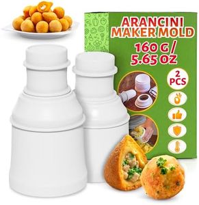 ALPENKOK 2 Pieces Arancini Maker Multipurpose DIY Rice Ball Mold,Kitchen Meat Ball Mold,Handmade Bento Mould, Homemade Stuffed Meat Point Round Ball (Cone + round)