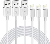 iPhone Charger Cable 3Pack 6FT/1.8M MFi Certified Lightning Cable Compatible with iPhone 14 13 12 11 XS XR X Pro Max Mini 8 7 6S 6 Plus 5S SE iPad iPod AirPods