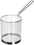 Vogue Stainless Steel Spaghetti Basket 5.9 inch/150mm Diameter, Pasta Wire Strainer Basket, Boil Basket, Quick Drain Design, Long Handle, Reheat Vegetables, Deep Fryer Basket | J719