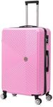 Flymax 29" Large Suitcases on 4 Wheels Lightweight Hard Shell Luggage Durable Check in Hold Luggage Built-in 3 Digit Combination Pink 106L