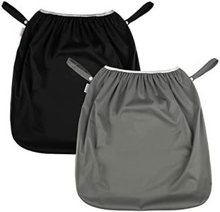 ALVABABY Reusable Diaper Pail Liner for Cloth Diaper,Rubbish Bag,Laundry,Kitchen Garbage Cans (Black Grey, Small Size：5 Gallon) LLS-B2629