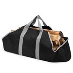 Stanbroil Firewood Log Carrier, Canvas Log Storage Totes Wood Stove Accessories, Log Holder for Fireplace or Camping