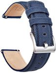 Ritche Sailcloth Watch Band Quick Release Watch Strap Compatible with Samsung Galaxy Watch 6 Band Classic 43mm 47mm 40mm 44mmTimex / Seiko / Fossil / Citizen Watch Bands for Men Women, Valentine's day