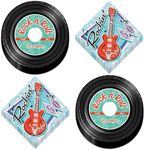 Record Themed Dessert Paper Plates 