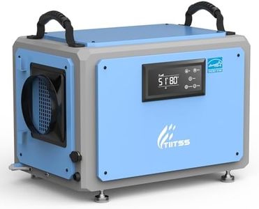 Tiitss Commercial Dehumidifier 120 Pint with Drain Hose for Crawl Spaces, Industrial, Basements, Garages, Dehumidifier with Pump, Portable, Compact, Large Capacity, Auto Defrost, Memory Restart