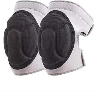 JYBTAA Men/Women Knee Pad Cleaning,House Work,Scrubbing Floors,Gardening KneePads & Kneeling Cushions for Roofing Carpet Installations Welding,Adjustable Flooring Knee Protectors Cushion,Grey XL (1