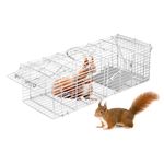 WEIANG Rat Trap Humane Animal Live Cage, Mouse Traps No Kill Live Catch and Release One - Reusable,Mice,Chipmunks,Squirrels,Weasel and More Rodents Mousetrap Trap for Indoor Outdoor Use